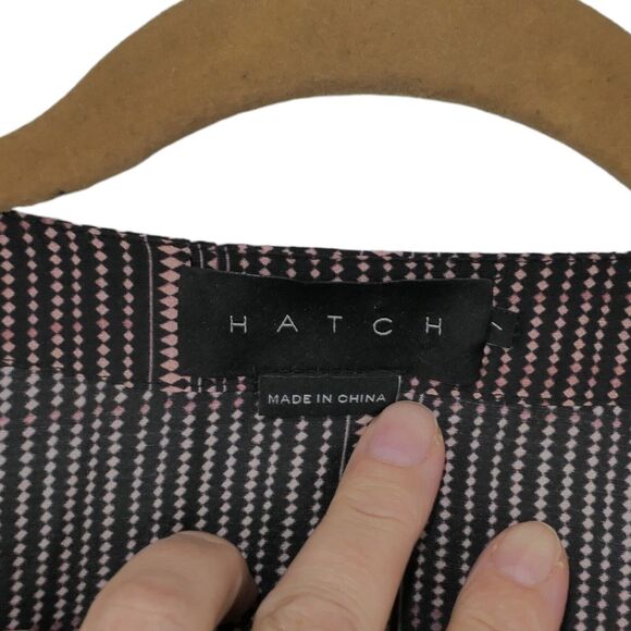 Hatch Maternity Paulina Dress Diamond Geo Print S 1 Brown Pink Sleeveless EUC - Picture 7 of 8